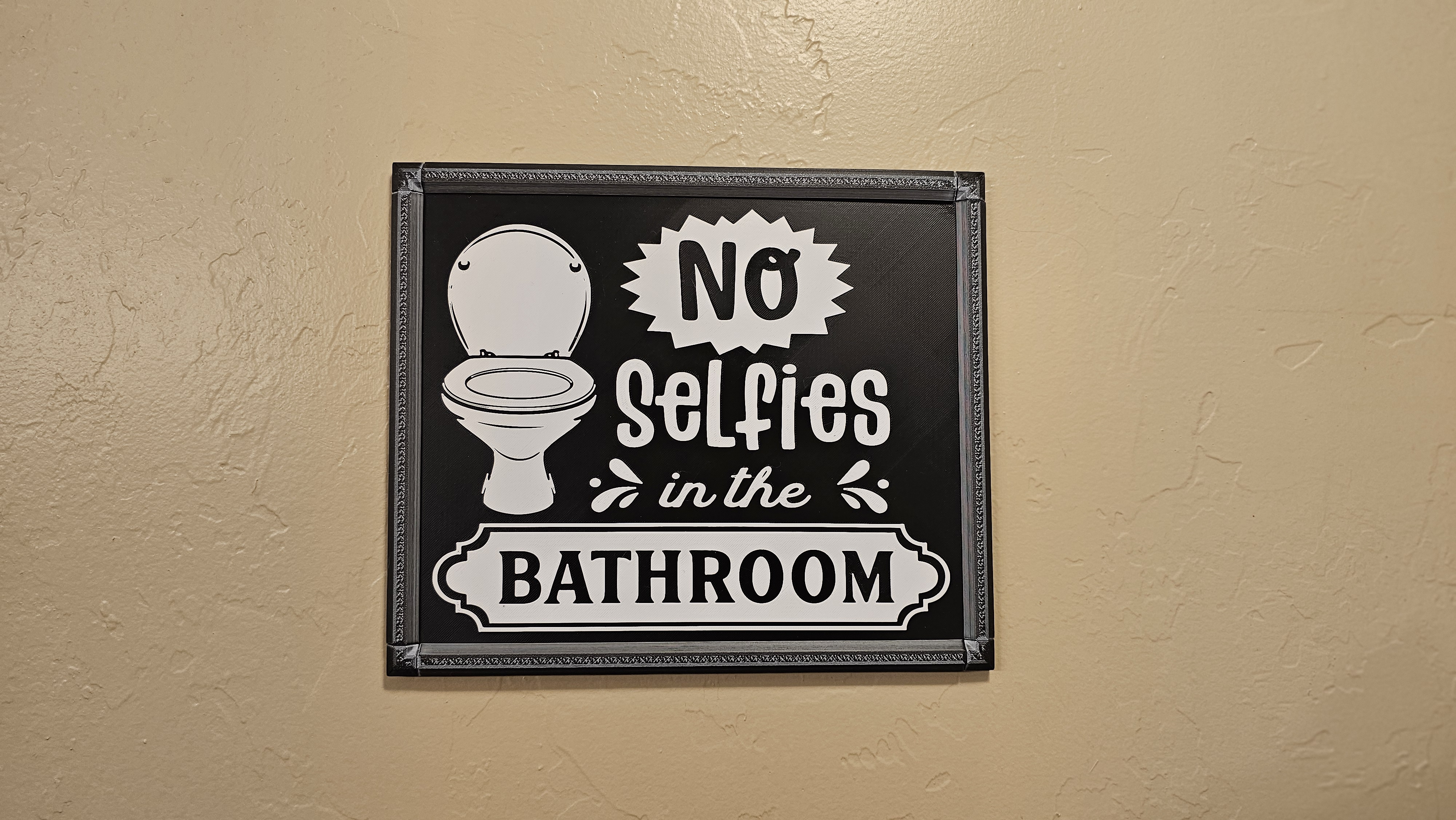 Decorative Craft Sign - 3D printed home decor sign